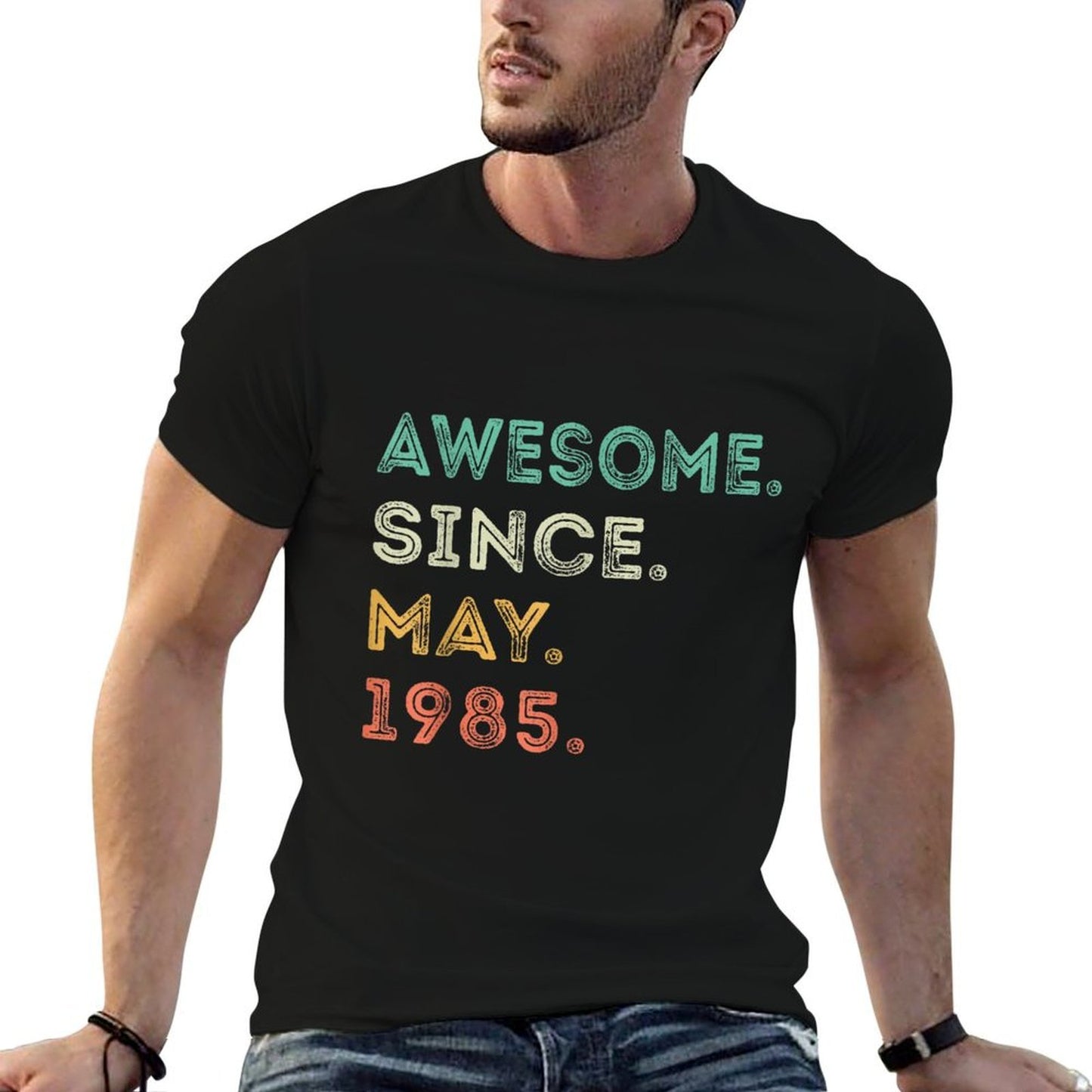 40 Years Old Awesome Since May 1985 40th Birthday  Graphic-printed T-Shirt