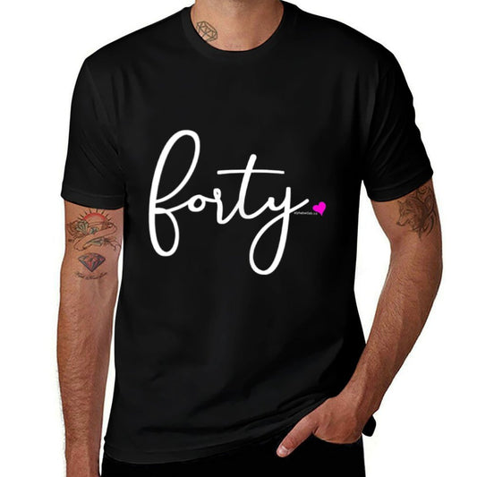 40th Birthday Gift Ideas for Her Women  Party Forty Design  Trendy Pattern T-Shirt