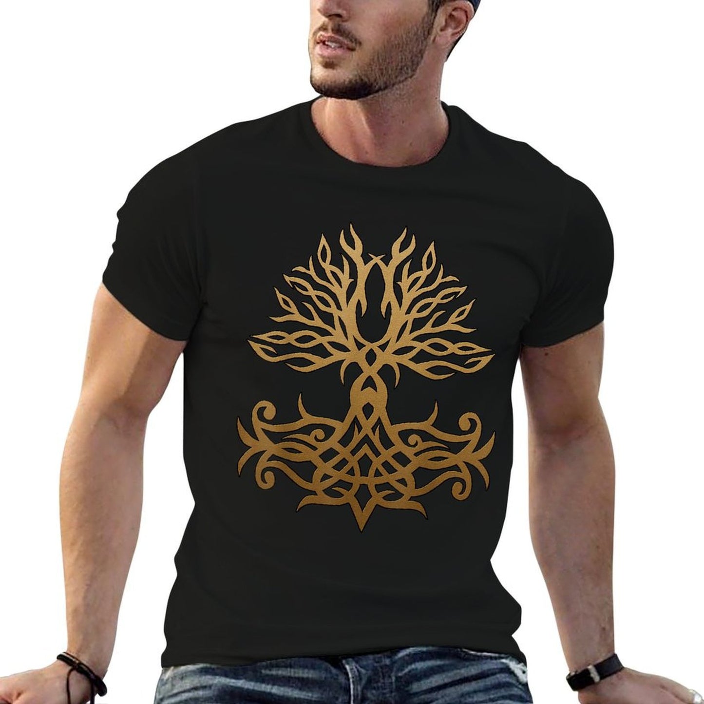 Yggdrasil Tree of Life Mandala Viking  Lightweight T-Shirt