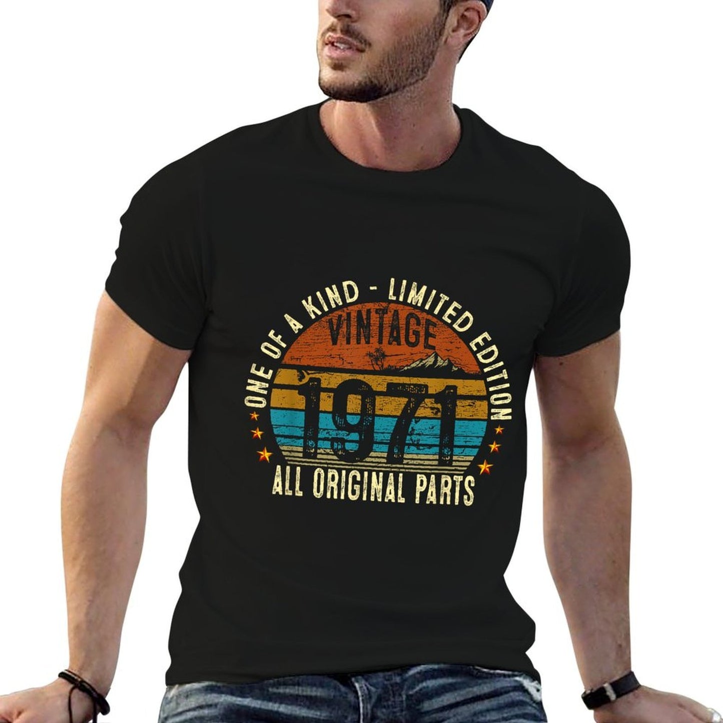 Vintage 1971 54 Years Old Men Women 54th Birthday Gifts  Moisture-wicking T-Shirt