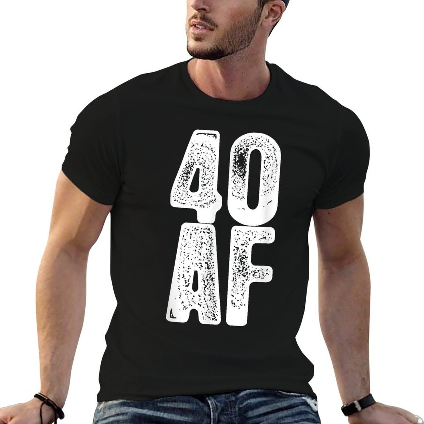 40 AF - Funny 40th Birthday Gift Men Women Forty  Soft T-Shirt