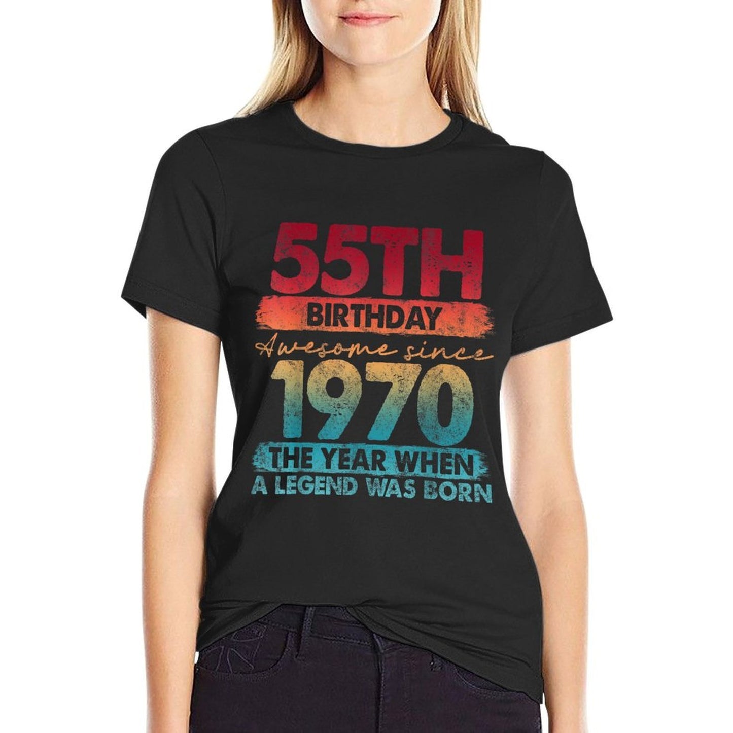55 Year Old Gifts Vintage 1970 Limited Edition 55th Birthday  Trendy Pattern T-Shirt