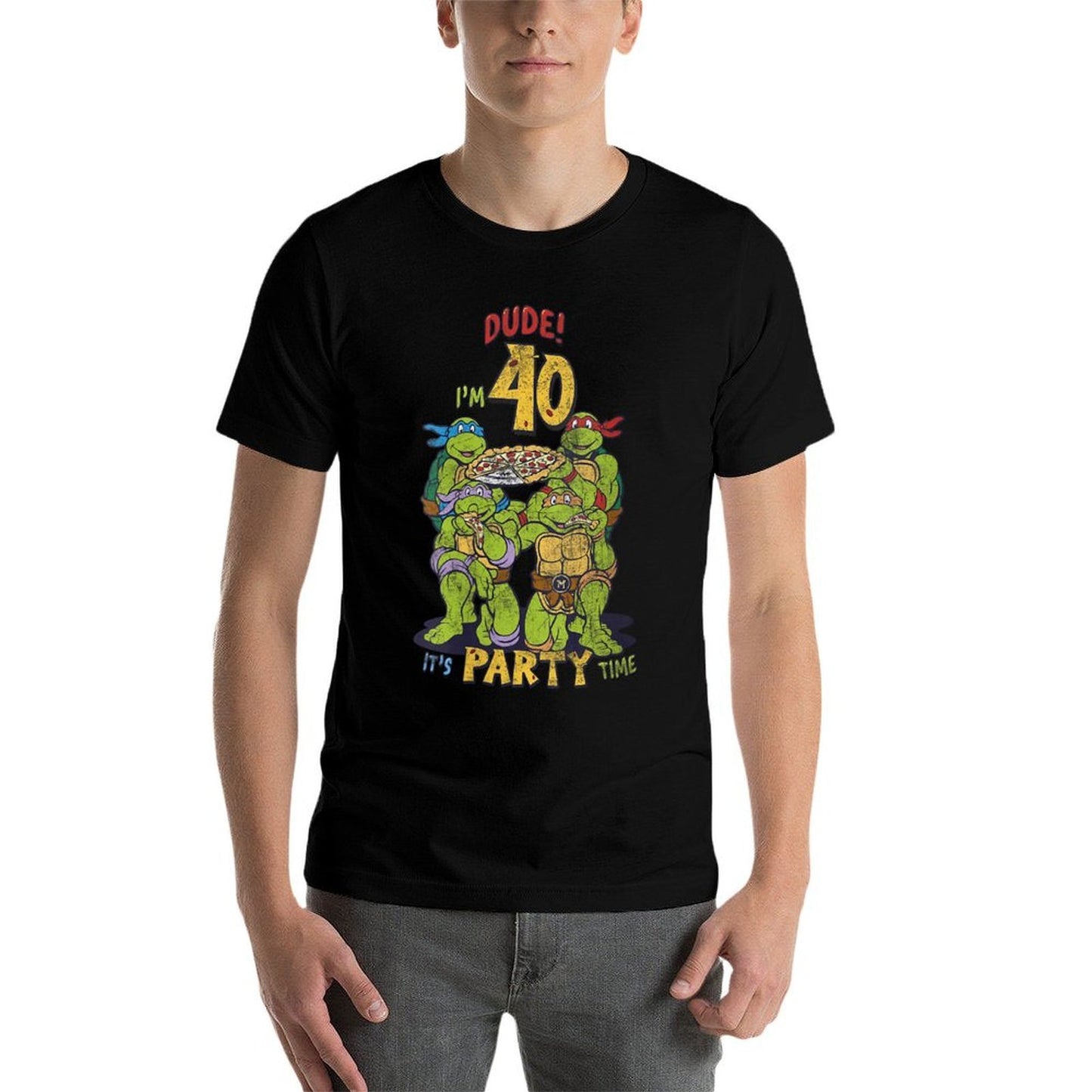 Womensnage Mutant Ninja Turtles 40th Birthday Pizza Party  Odor-resistant T-Shirt