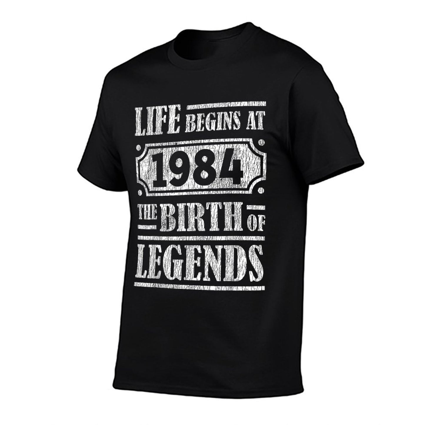 40 Year Old Life Begins 1984 Birth Of Legends 40th Birthday  Trendy Pattern T-Shirt