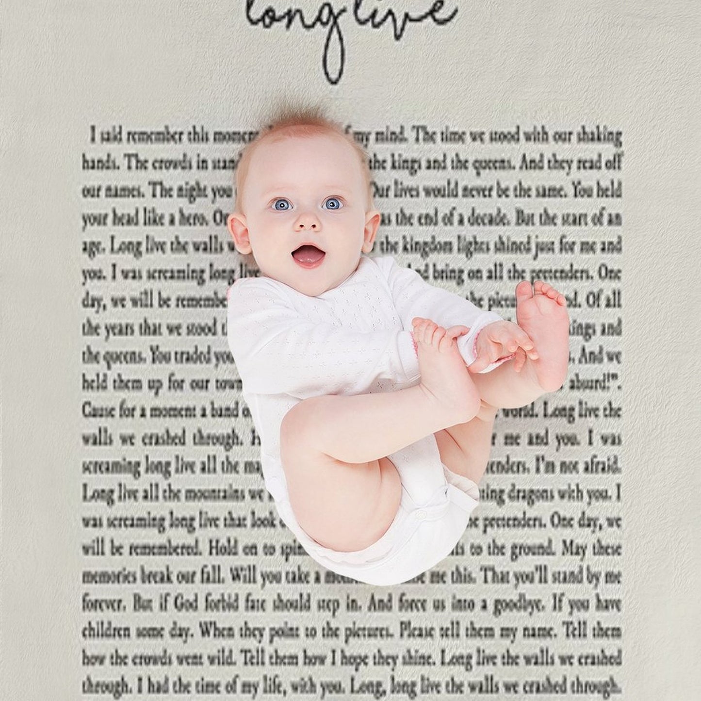 Long Live Lyrics Durable Throw Blanket