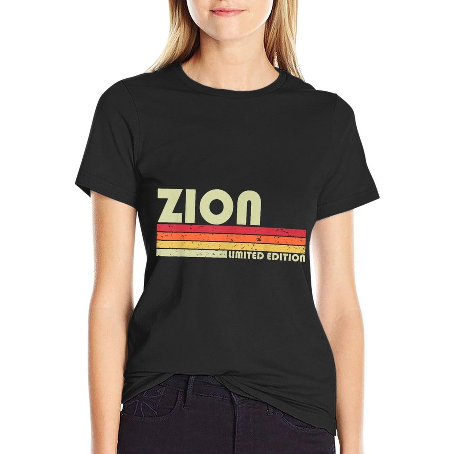 ZION Gift Name Personalized Funny Retro Vintage Birthday  Cotton T-Shirt
