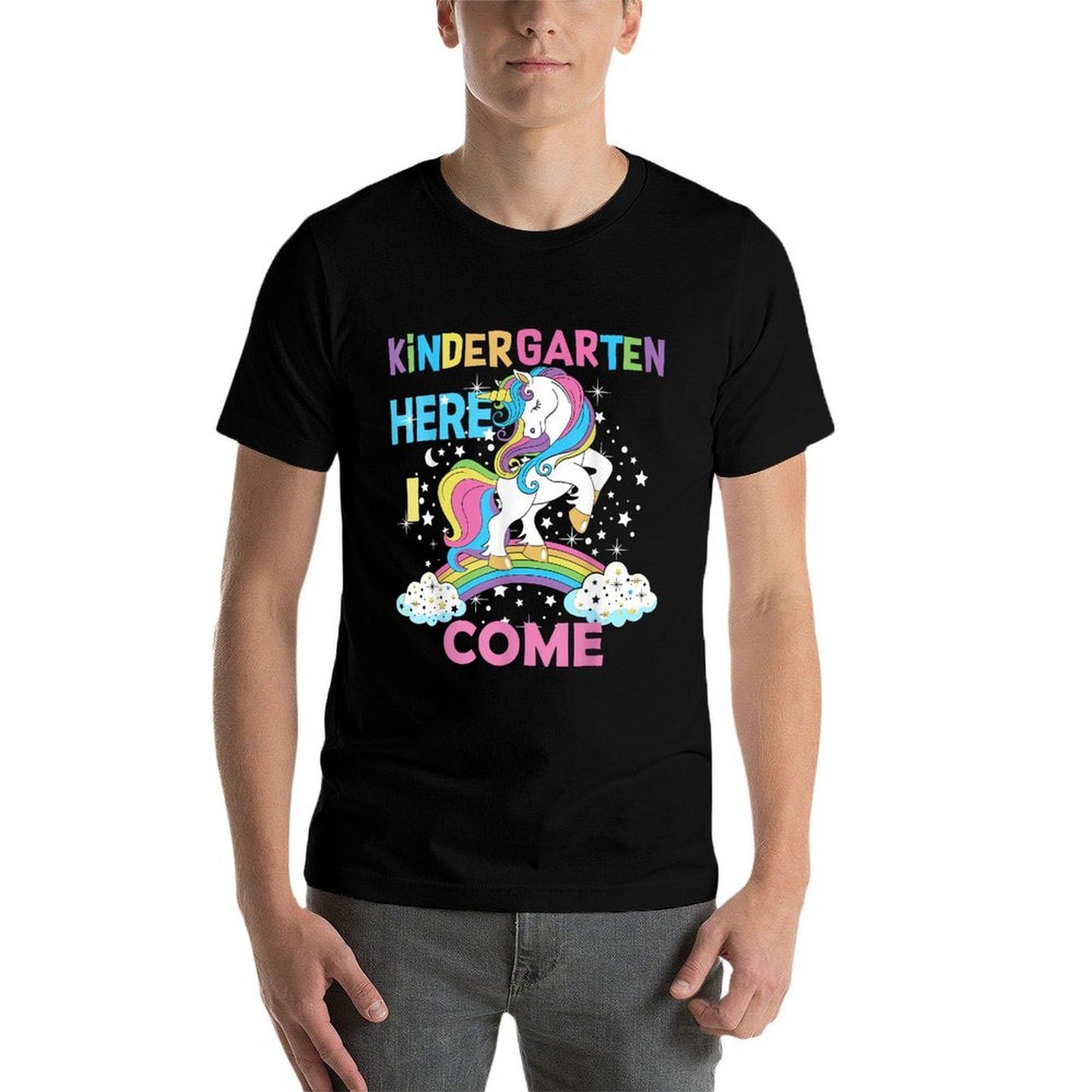 Unicorn Kindergarten Here I Come School Kindergarten Girl  Classic T-Shirt