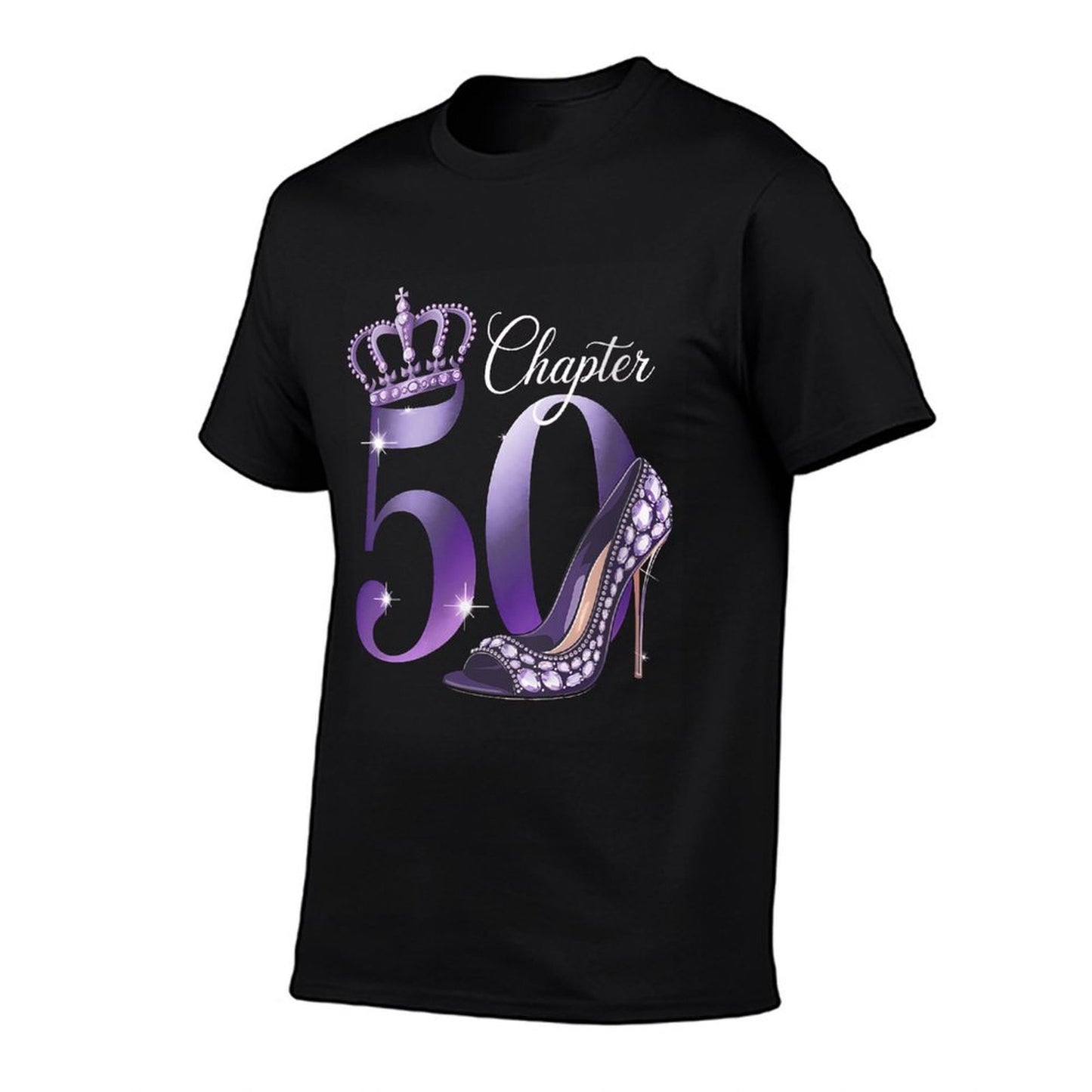 Womens 50th Birthday Decorations for Women Chapter 50 Crown High  Relaxed-fit T-Shirt