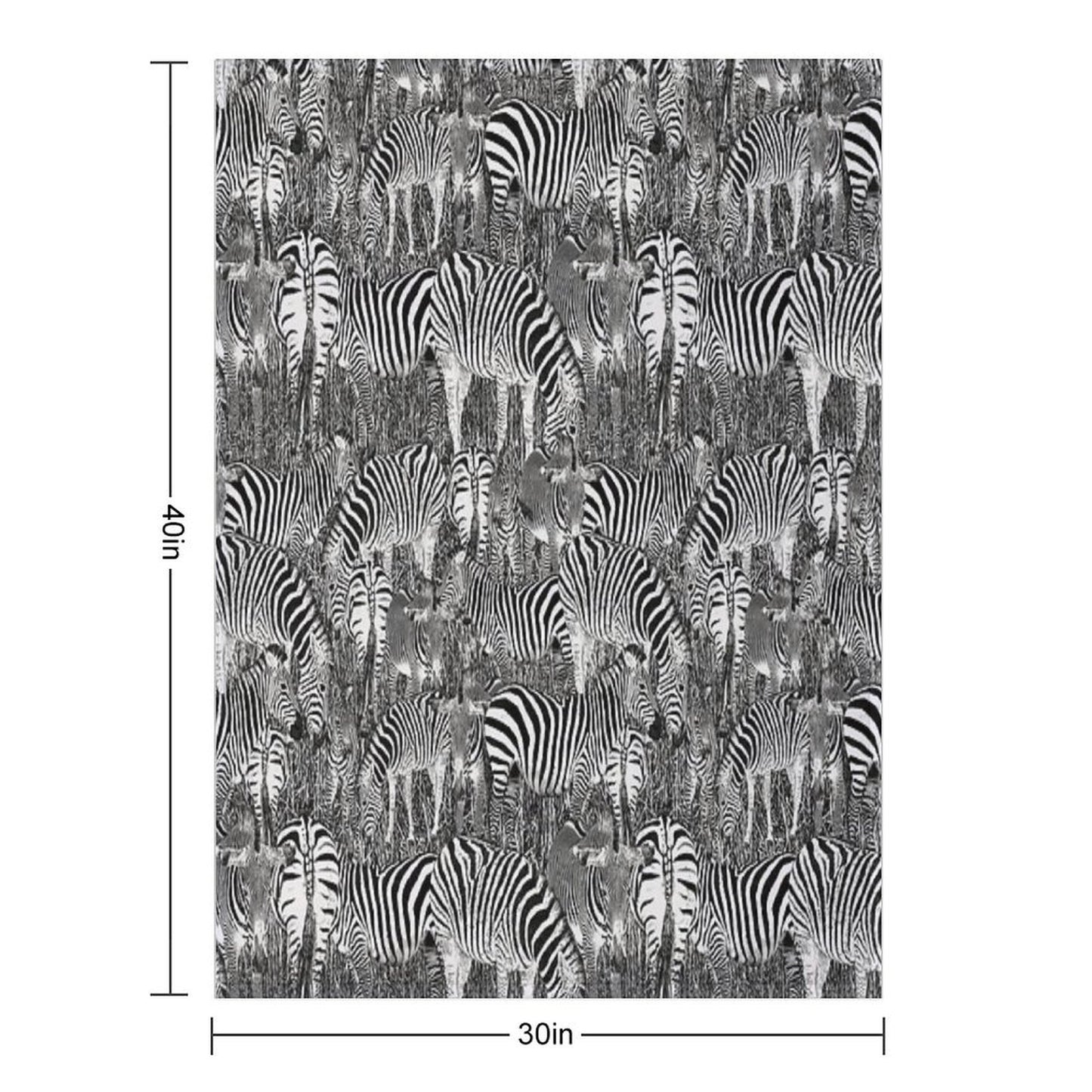 Zebra Herd Comfort Throw Blanket