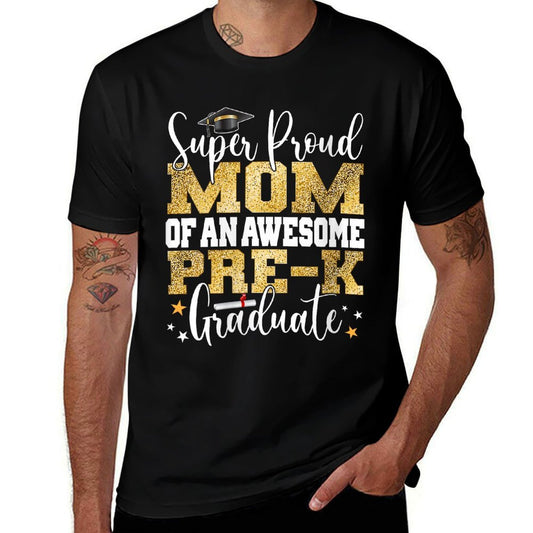Womens Super Proud MOM of An Awesome Pre-K Graduate 2023  Oversized Silhouette T-Shirt