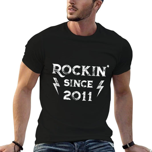 14 Year Old Classic Rock 2011 14th Birthday  Oversized Silhouette T-Shirt