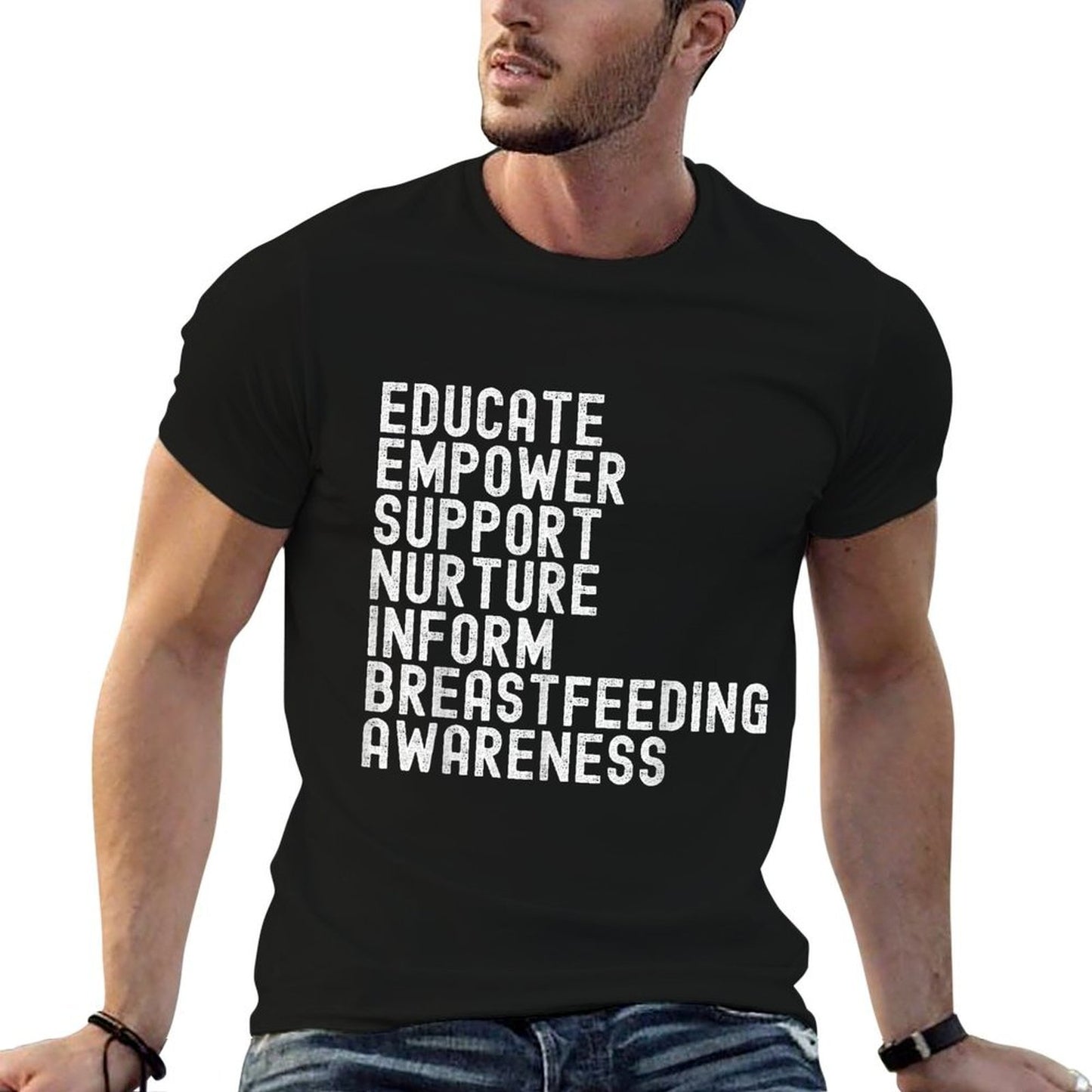 World Breastfeeding Week Awareness Breast Milk Lactation Mom  Classic T-Shirt