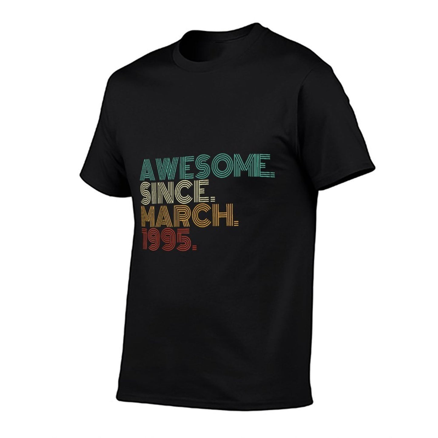 30 Years Old Awesome Since March 1995 30th Birthday  Oversized Silhouette T-Shirt