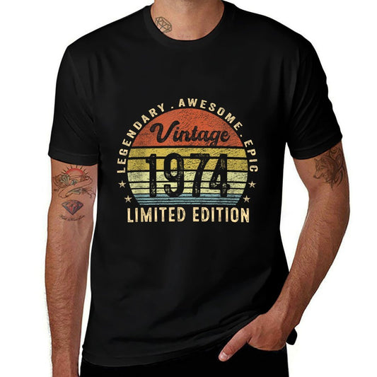 50 Year Old Gifts Vintage 1974 Limited Edition 50th Birthday  Vintage-inspired T-Shirt