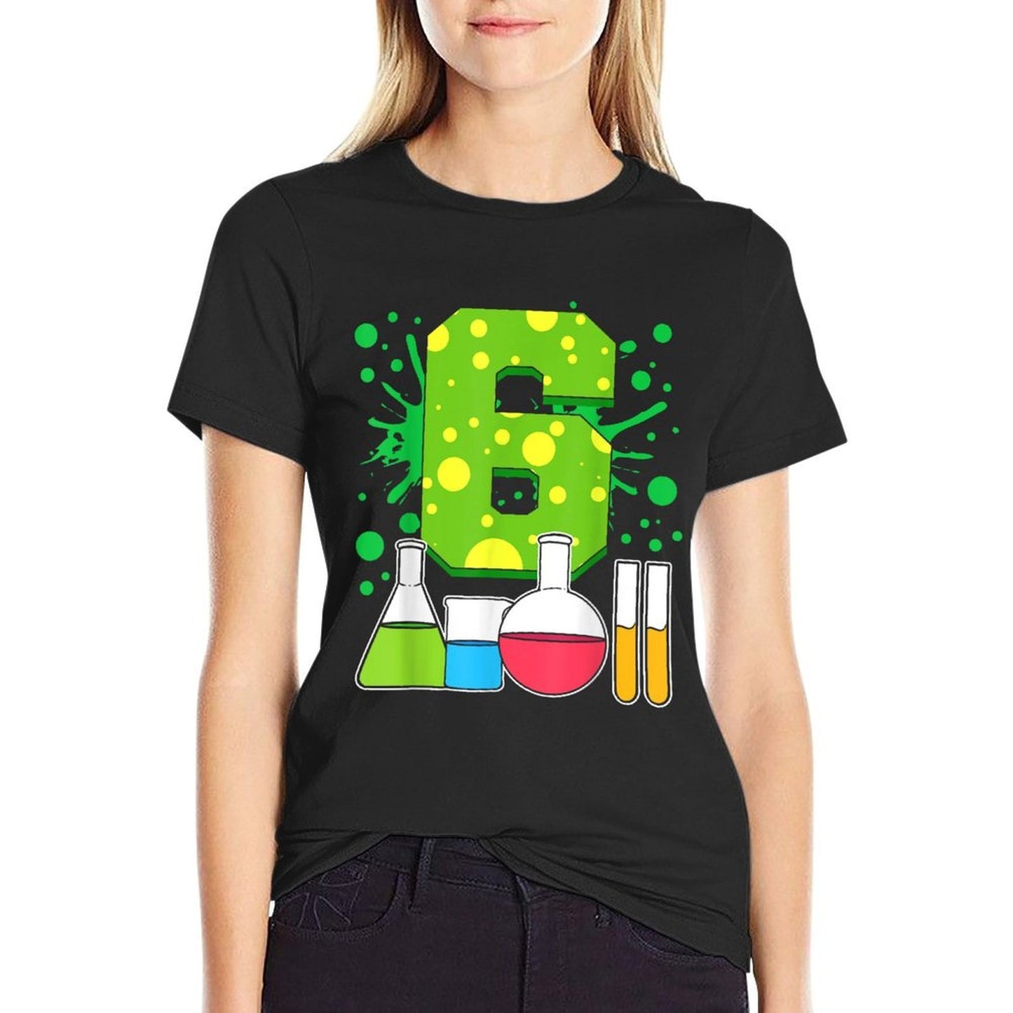 6th Birthday. 6 Years Old. Science Birthday  Breathable T-Shirt