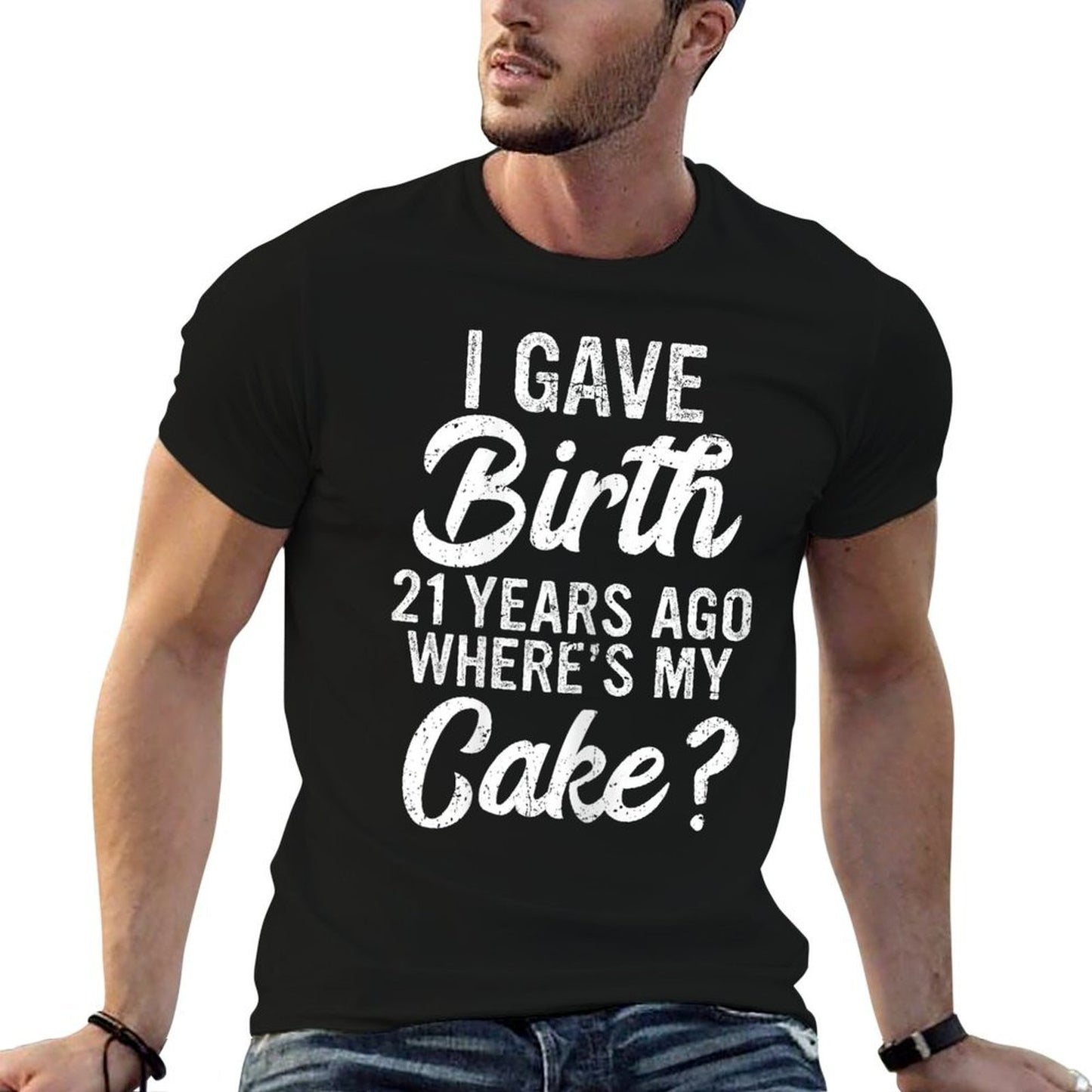21st Birthday for Mom 21 Years Old 21st Funny Birthday  Vintage-inspired T-Shirt