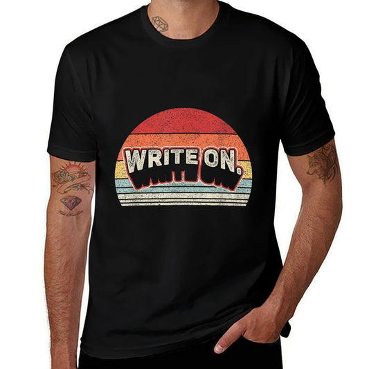 Vintage Retro Write On. Funny Writing Gifts For Writer  Vintage-inspired T-Shirt