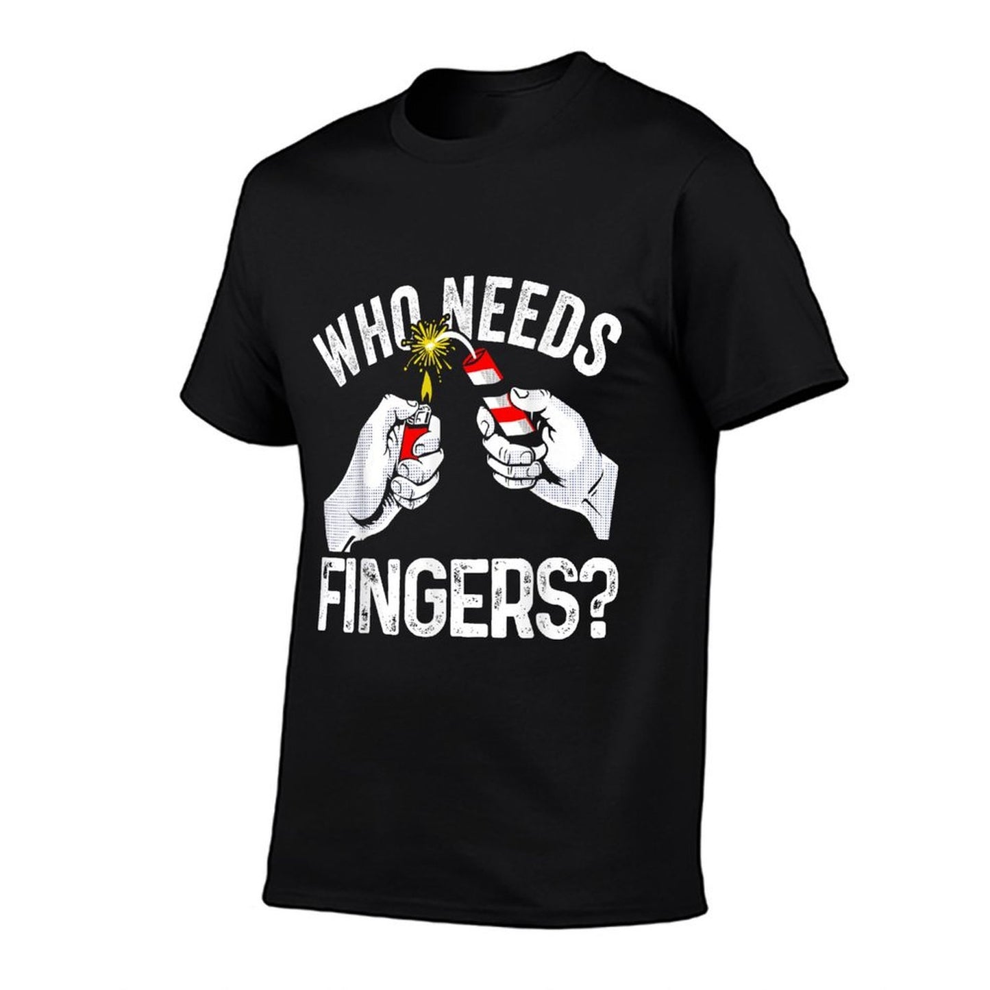 Who Needs Fingers Fireworks Funny 4th Of July for Women Men  Graphic-printed T-Shirt