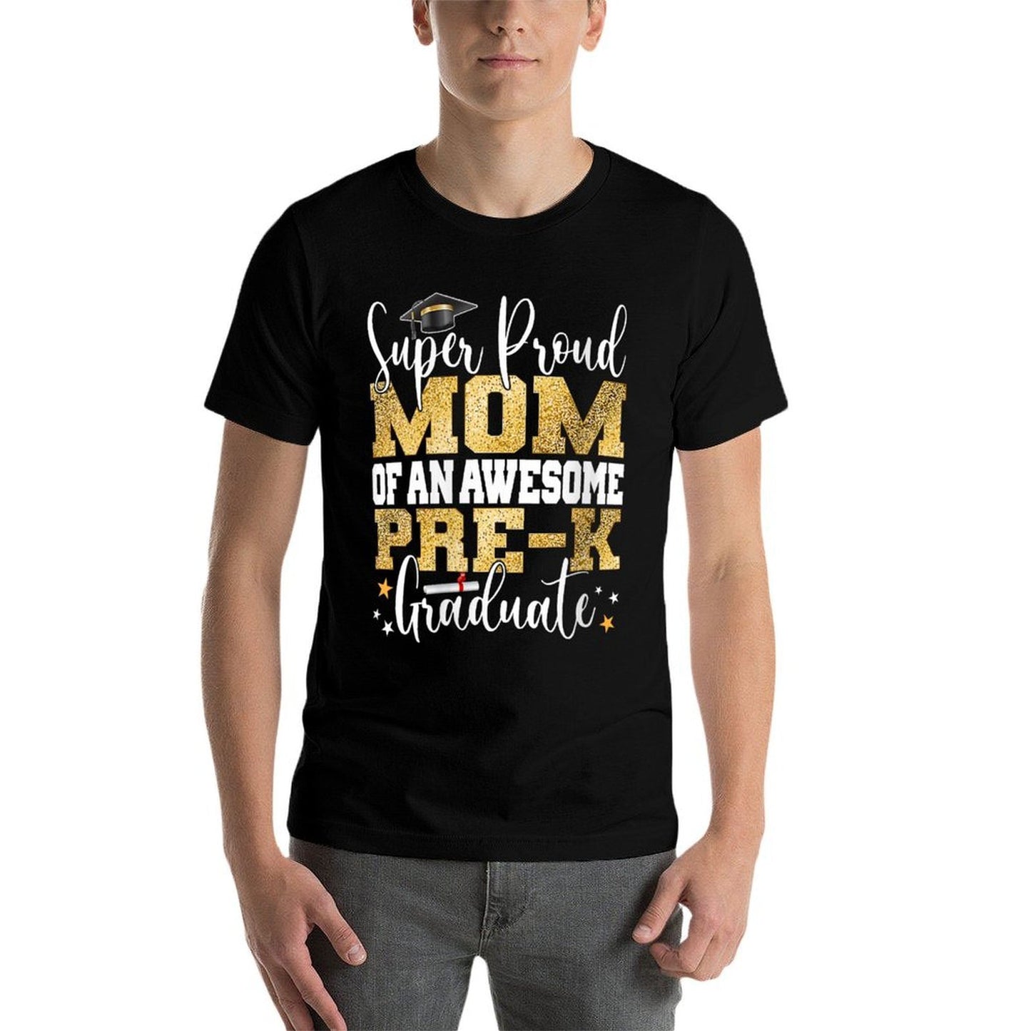 Womens Super Proud MOM of An Awesome Pre-K Graduate 2023  Oversized Silhouette T-Shirt