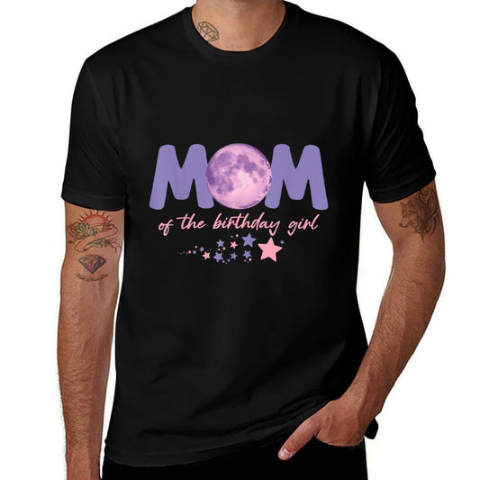 Two The Moon Mom Of The Birthday Girl Astronaut Family Party  Affordable Price T-Shirt