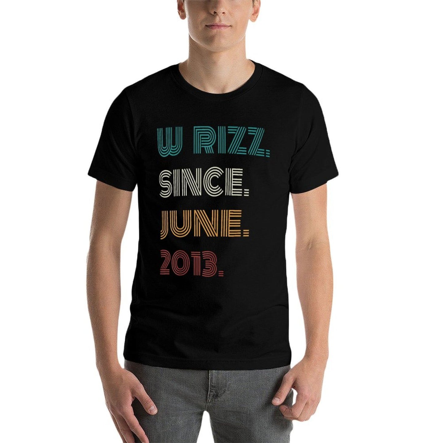 11 Years Old W Rizz Since June 2013 11th Birthday  Cotton T-Shirt