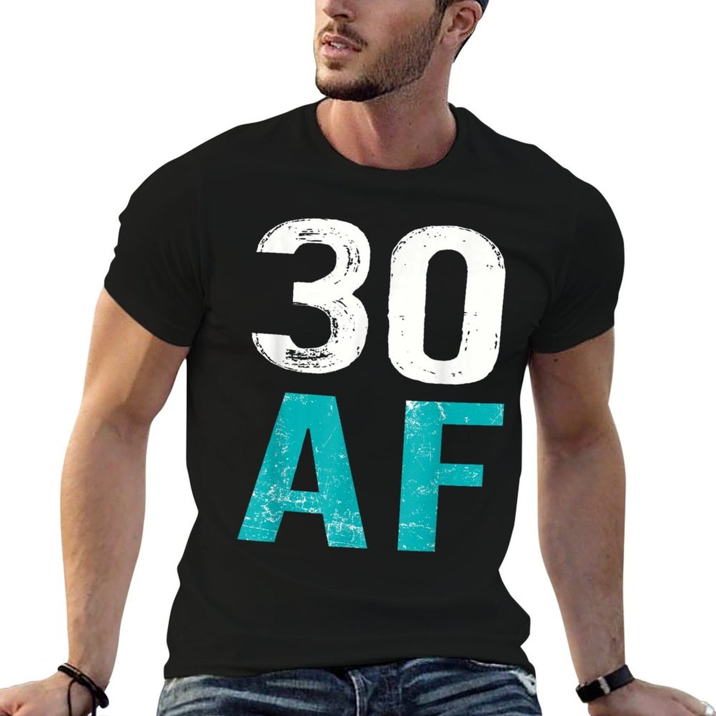 30 AF 30th Birthday Vintage  Summer-ready Fabric T-Shirt