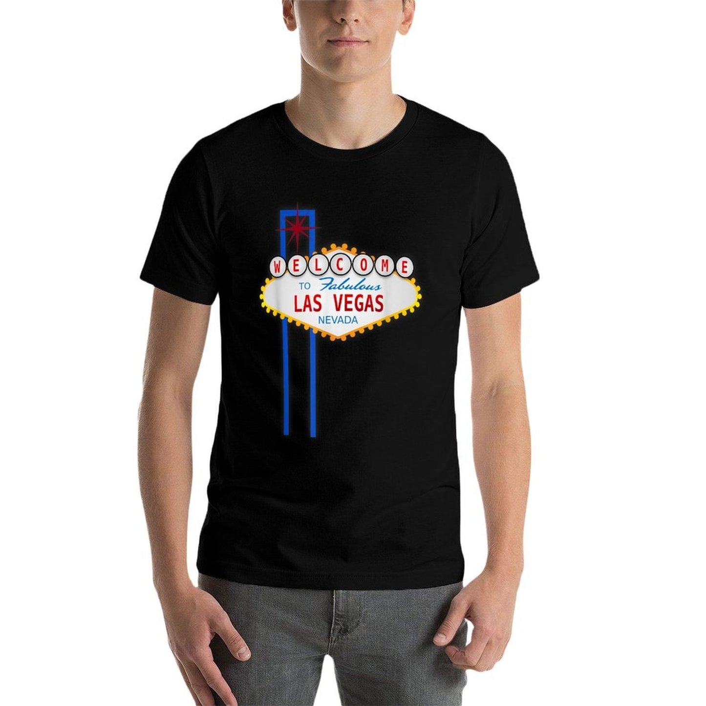 Welcome To Fabulous Las Vegas Sign Gift  Eco-friendly Material T-Shirt