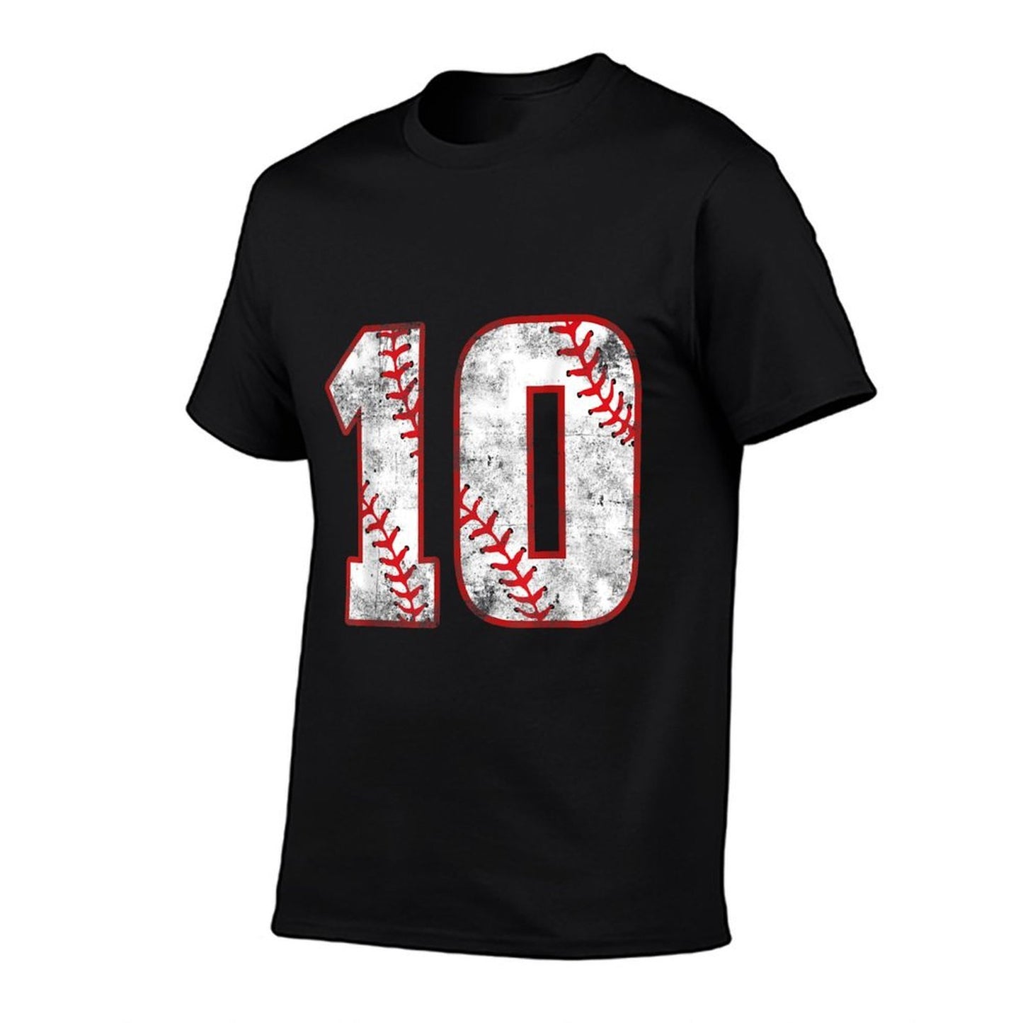 Vintage Baseball 10 Jersey Number  Eco-friendly Material T-Shirt
