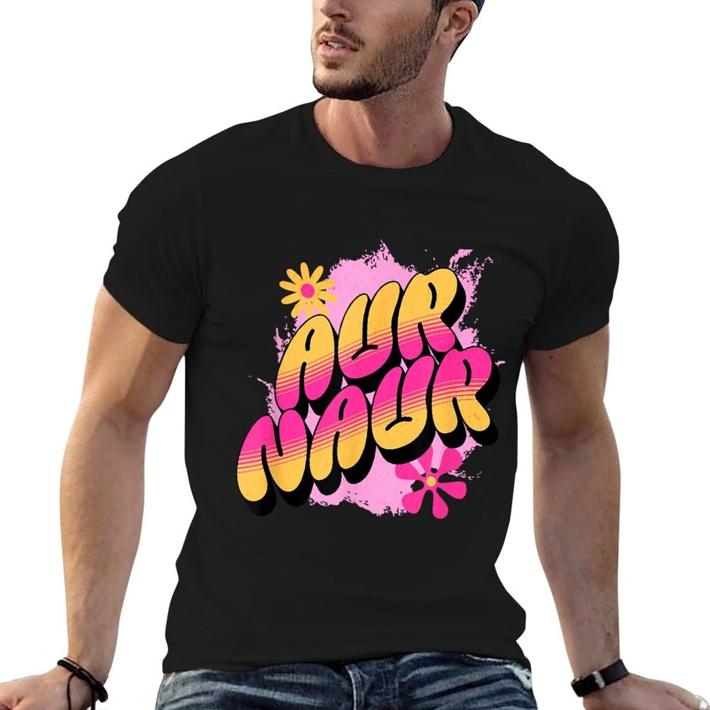 Viral Meme Official Mens Aur Naur Australian Accent Meme Cute Retro Aussie Oh No Black Mock Collar Classic Fit  Breathable T-Shirt