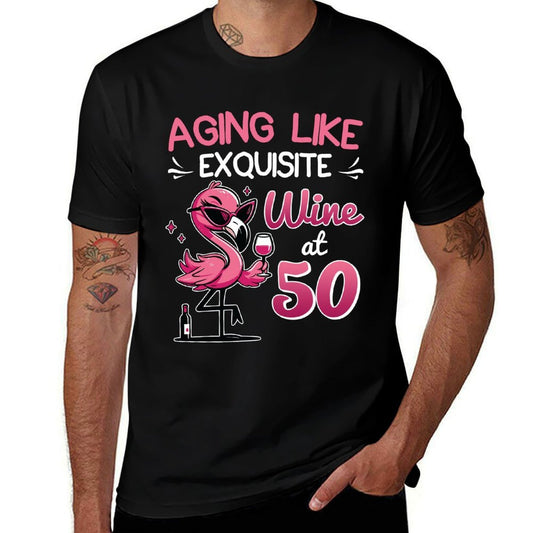50 Years of AGING LIKE EXQUISITE WINE AT 50 50th Birthday  Lightweight T-Shirt