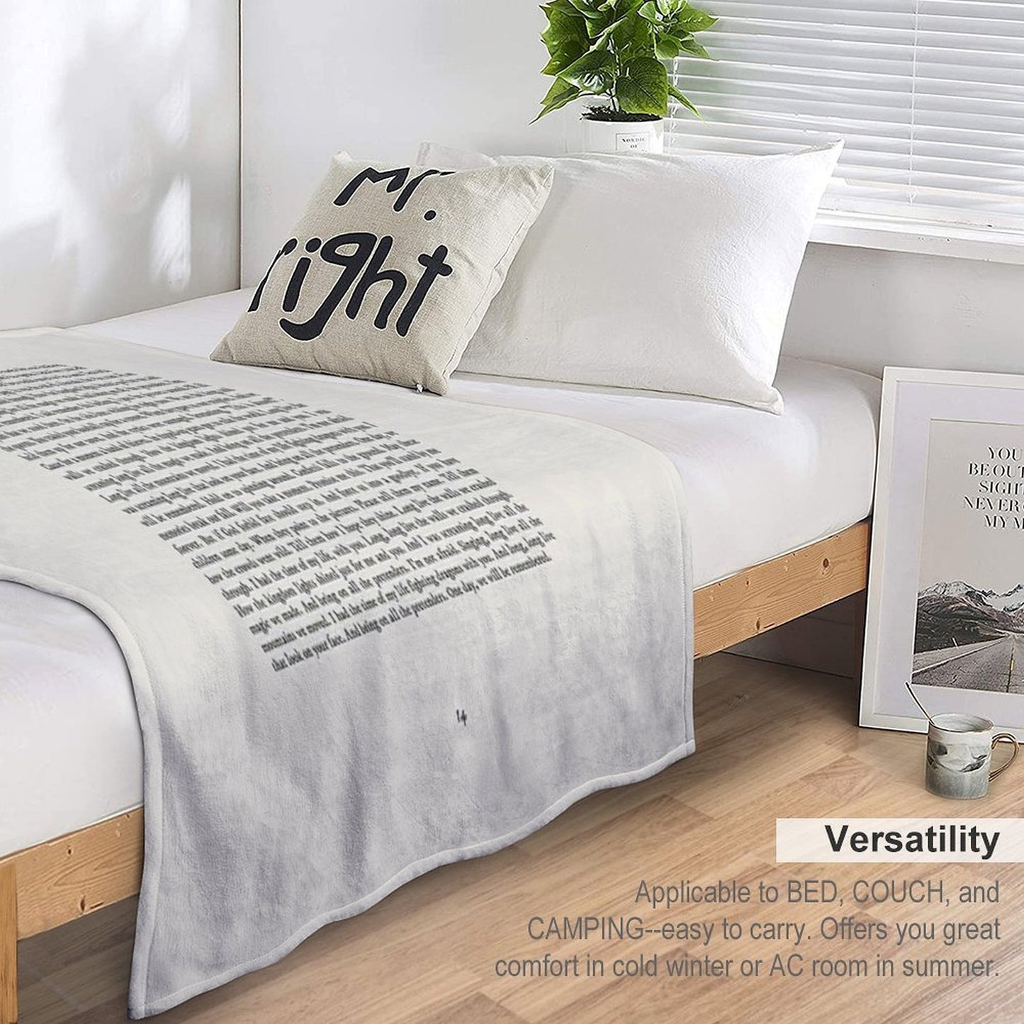Long Live Lyrics Durable Throw Blanket