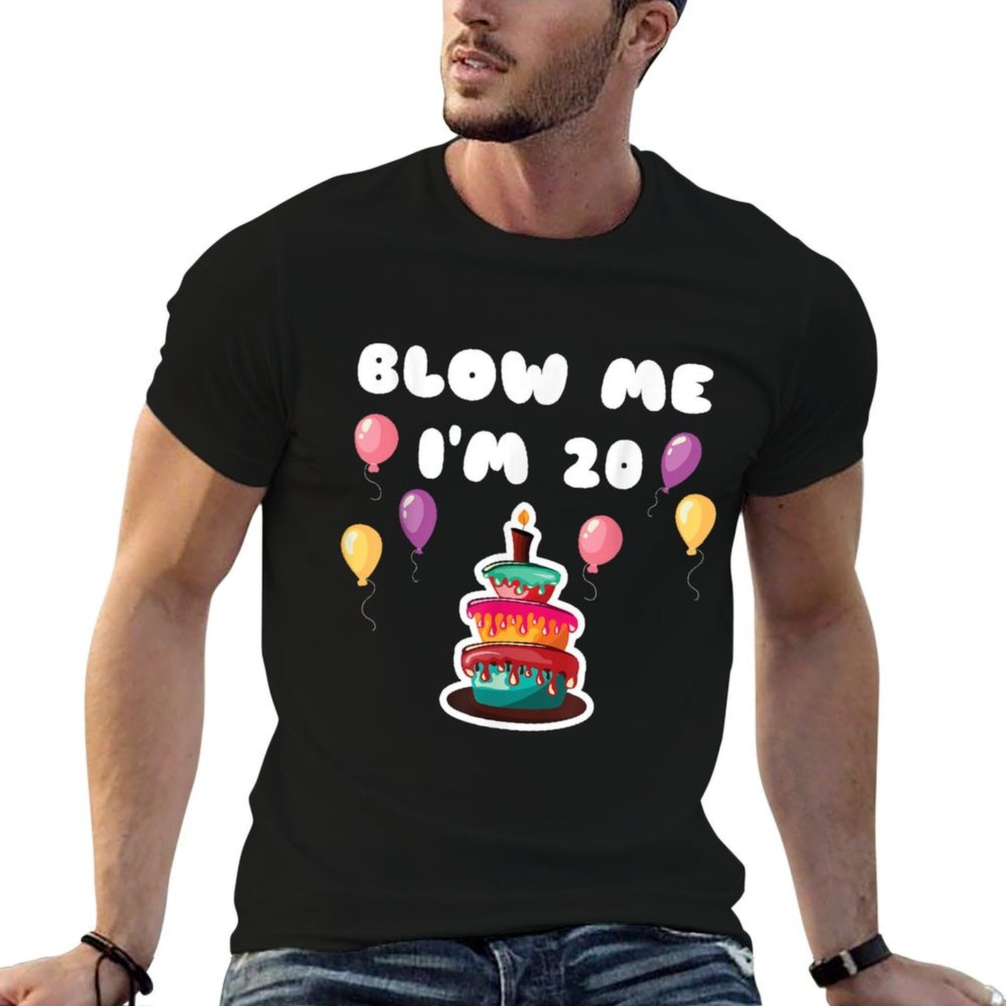 20 Years Old Blow Me I'm 20 Funny 20th Birthday Comfortable T-Shirt