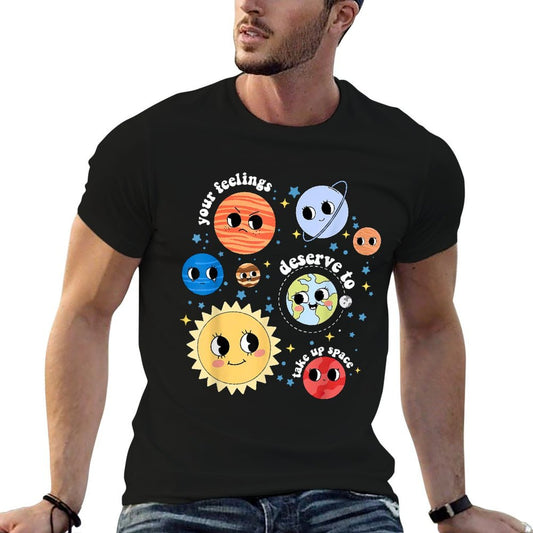 You Feelings Deserve To Take Up Space Solar System Librarian  Relaxed-fit T-Shirt