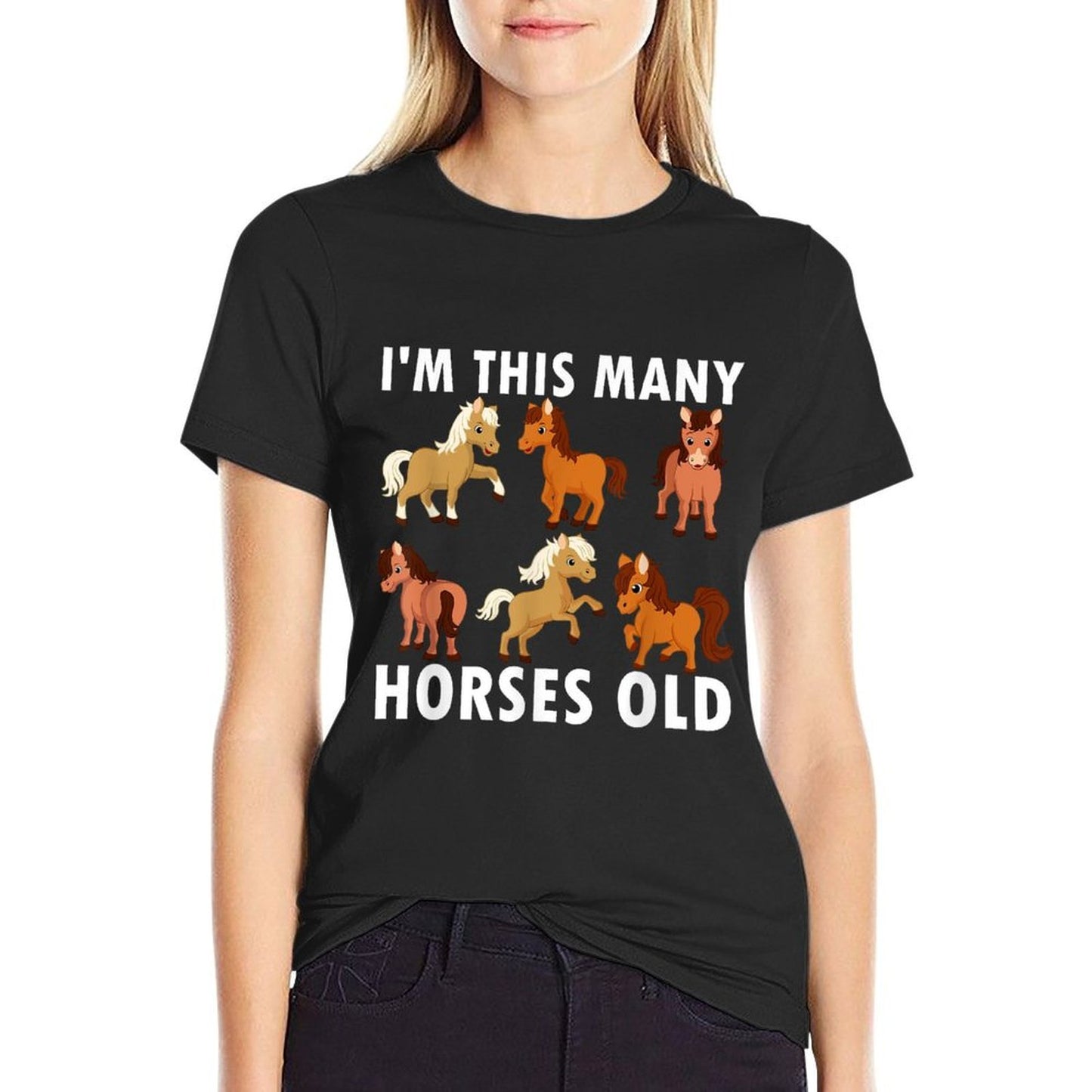 6 Years Old Girl Horses Old 6th Birthday Kids  Odor-resistant T-Shirt