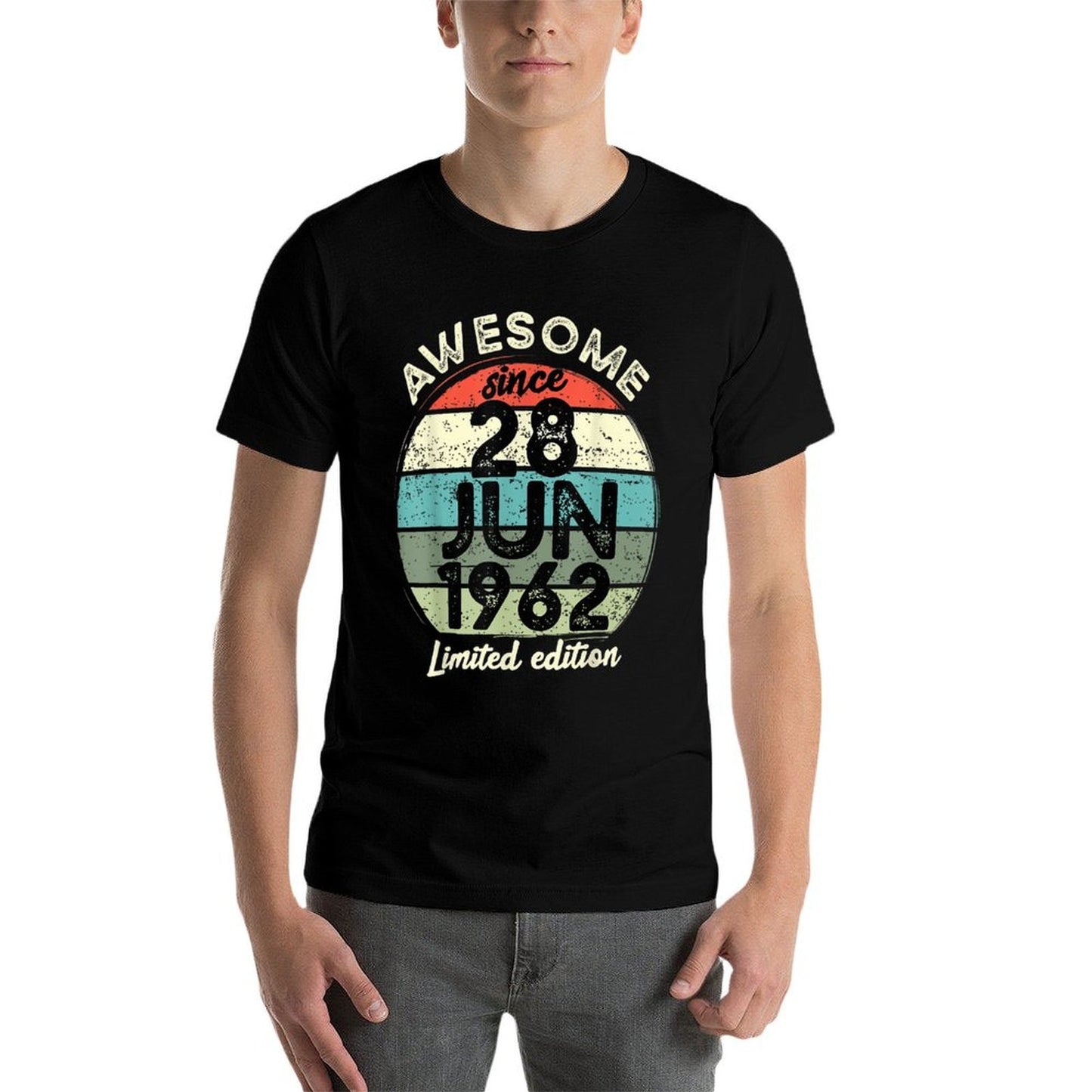 60 Year Old Birthday 28 June 1962 60th Birthday  Trendy Pattern T-Shirt