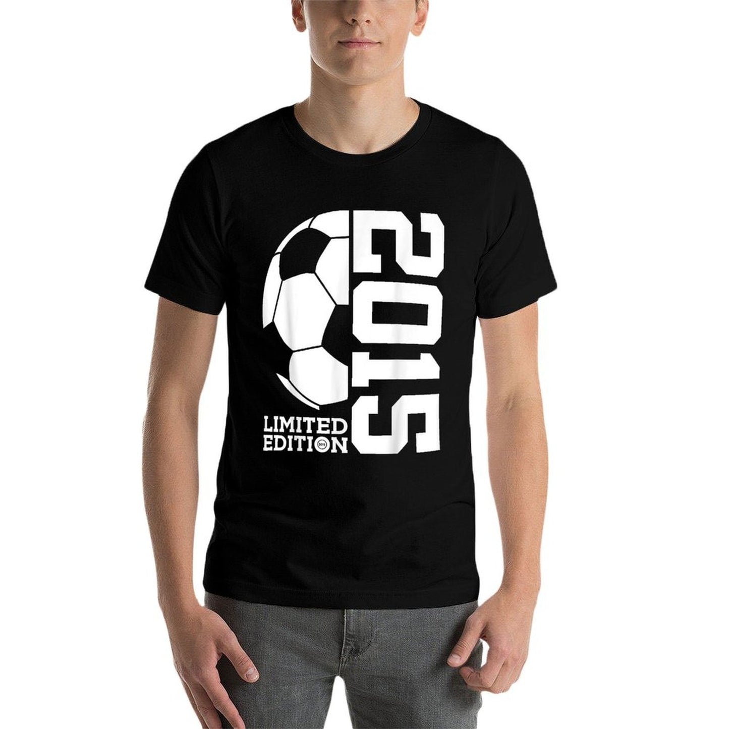 10th BIRTHDAY SOCCER LIMITED EDITION 2015  Ribbed Collar T-Shirt