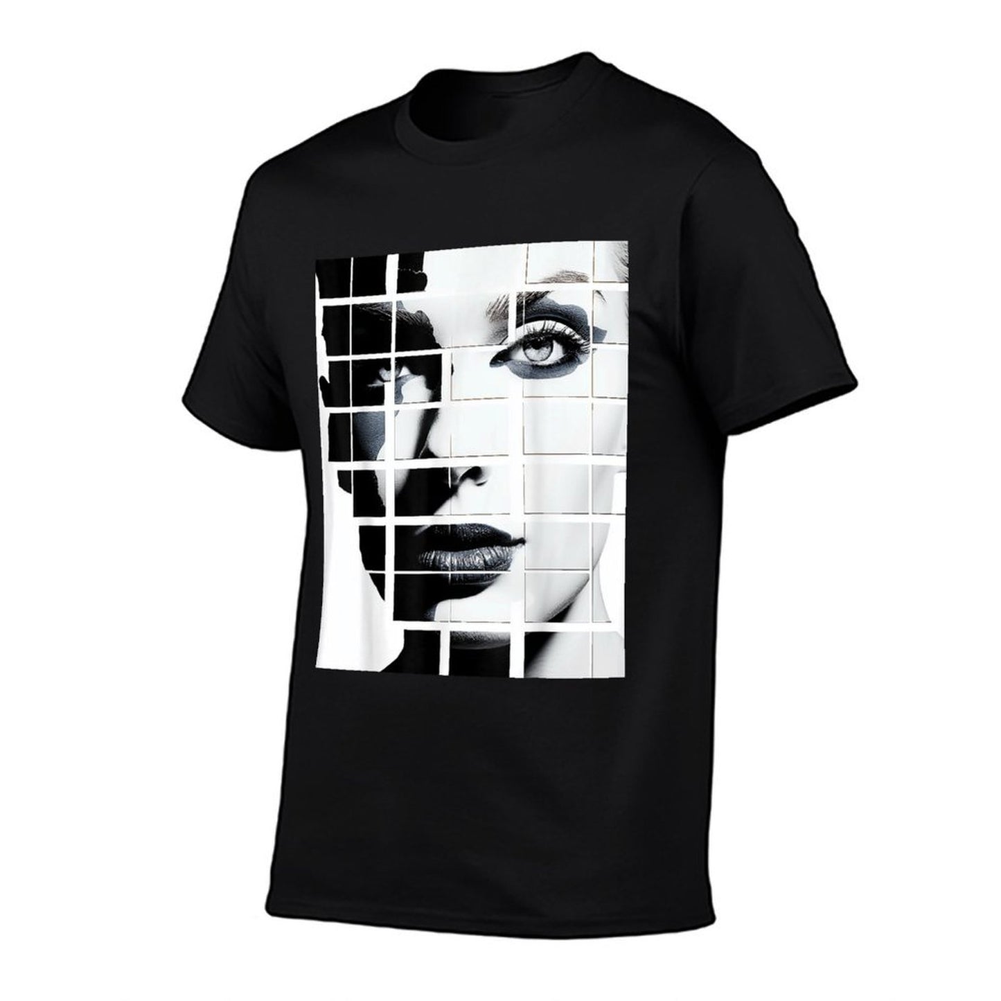 Women Geometric Drawing Human Art Abstract Graphic Women  Soft T-Shirt