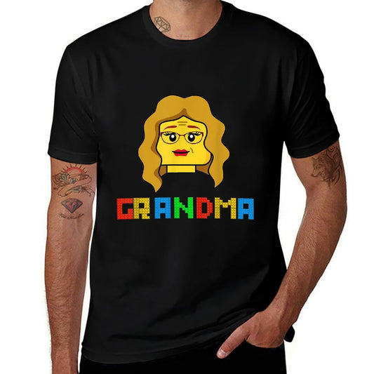 Unique Family Grandma Master Builder Building Bricks Blocks  Odor-resistant T-Shirt