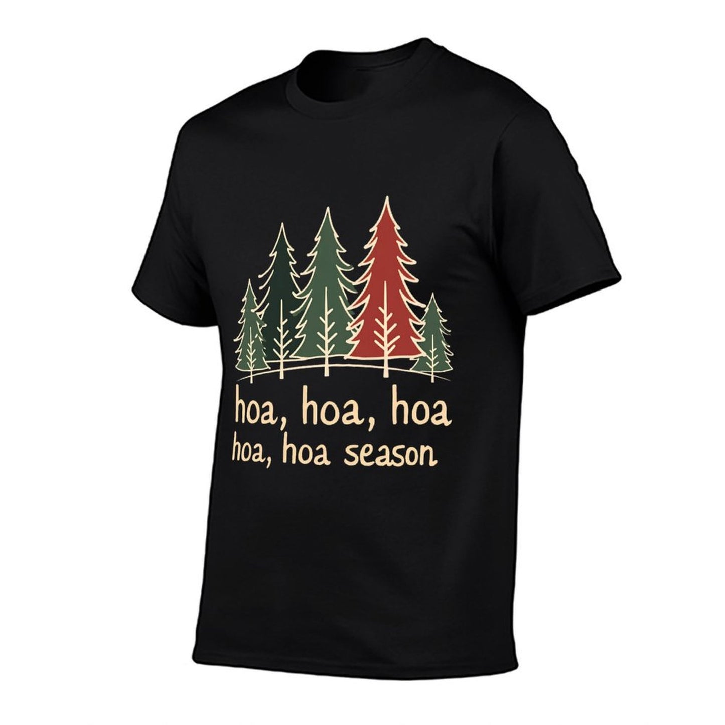 Twilight Lover Pine Forest Hoa Hoa Hoa Hoa Hoa Cozy Season  Summer-ready Fabric T-Shirt