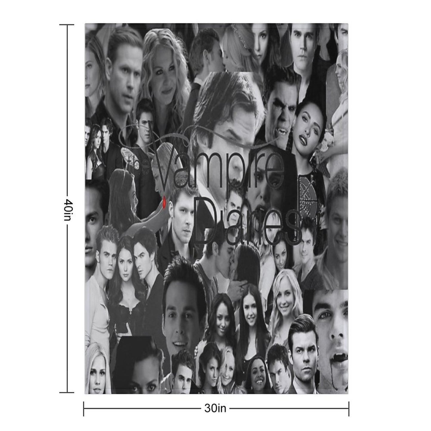 Vamp Collage Wrinkle-free Throw Blanket