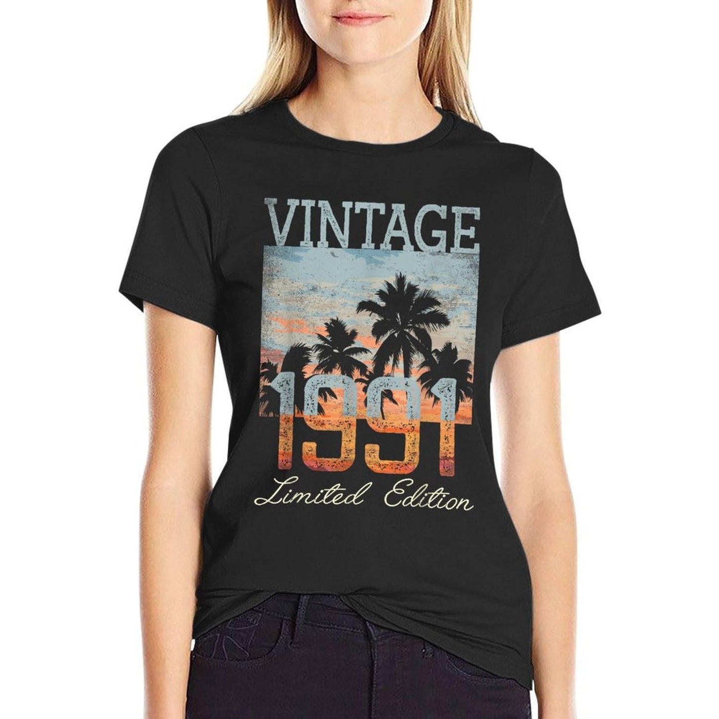 Vintage 1991 Limited Edition 34th Birthday 34 Year Old Gifts  Graphic-printed T-Shirt
