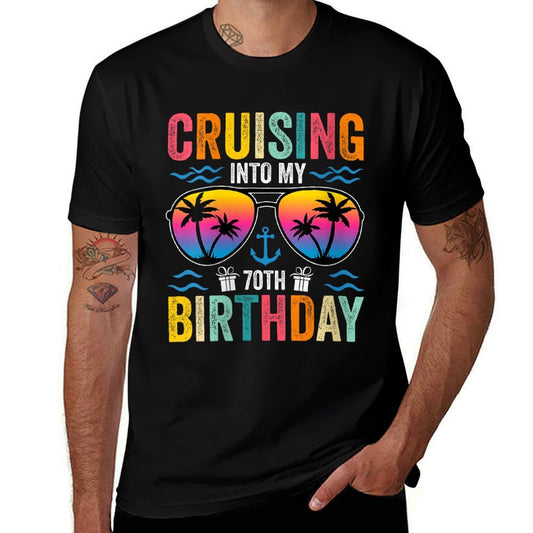 Womens Cruising Into My 70th Birthday Family Cruise 70 Birthday  Breathable T-Shirt