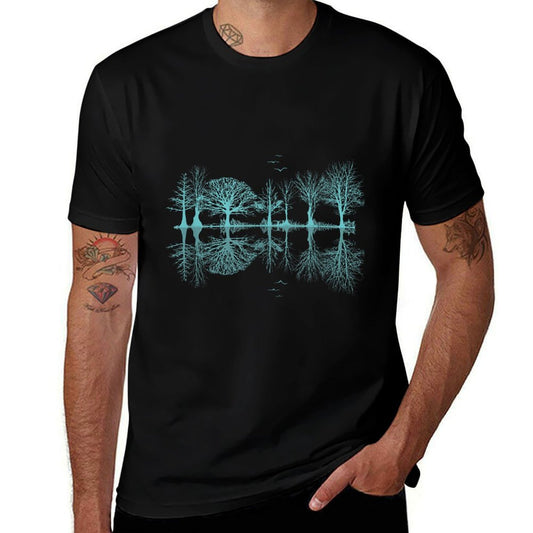 Wildlife Nature Forest Trees Reflection Outdoor Forest  Durable T-Shirt