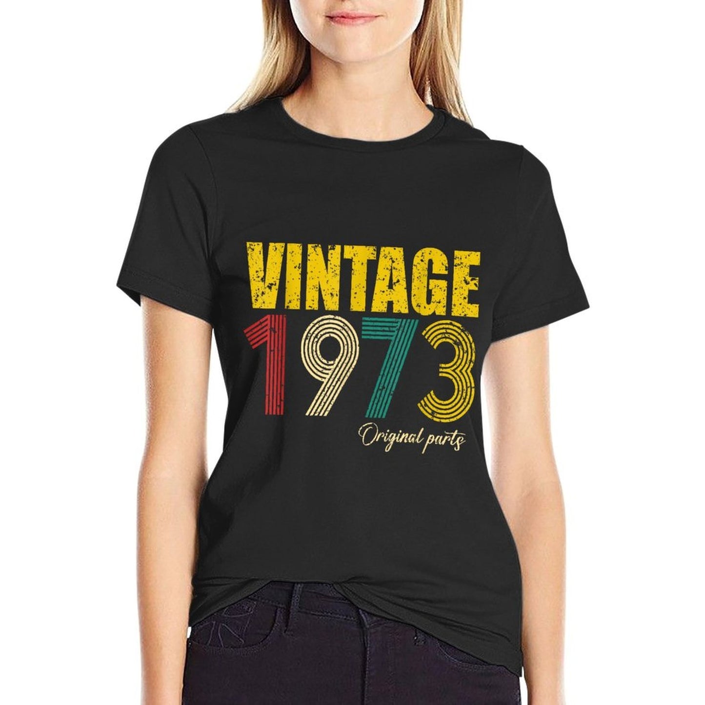 Vintage 1973 Original Parts 50th Birthday 50 Years Old Bday  Eco-friendly Material T-Shirt