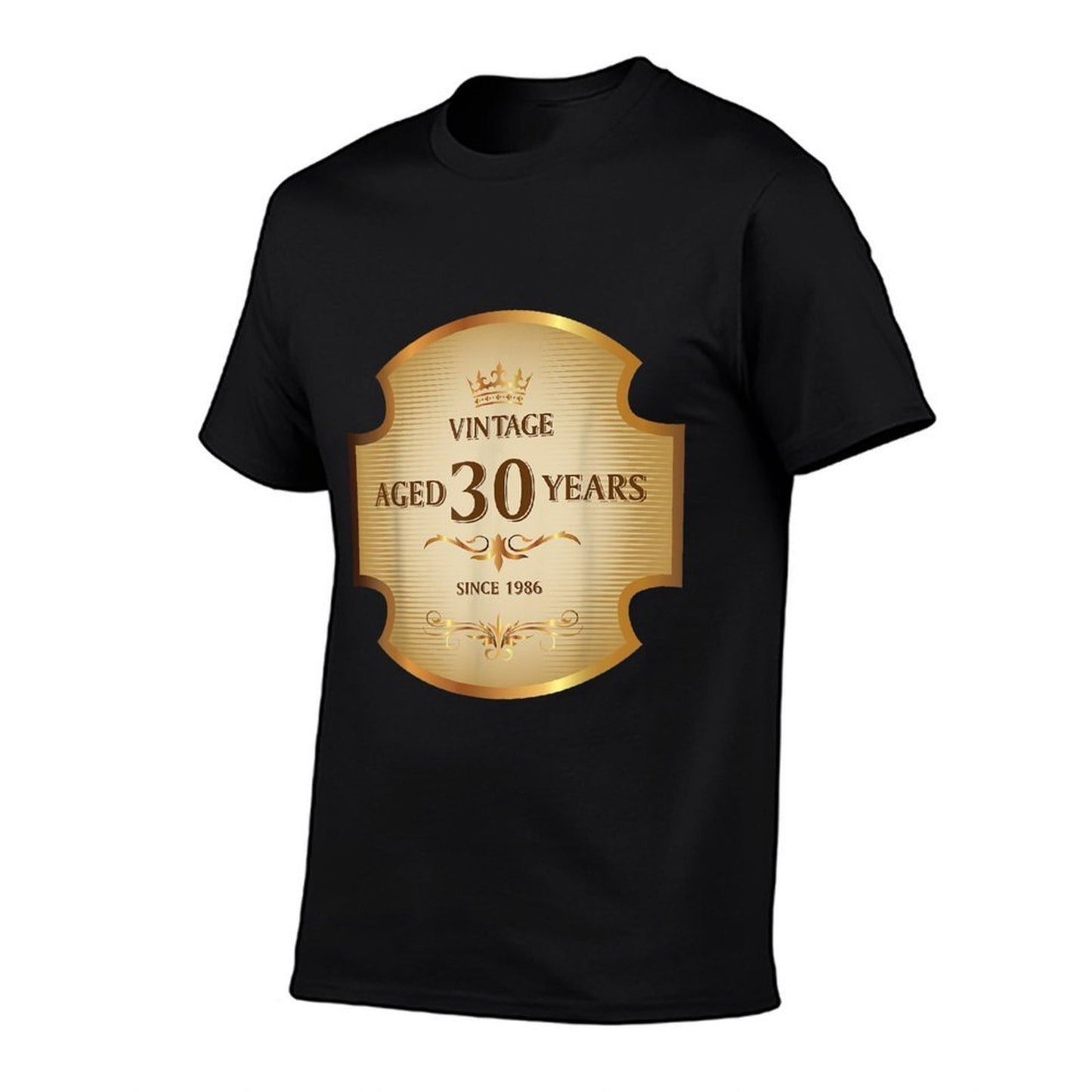 30th Birthday T Shirt, Vintage Aged 30 Years, Whiskey Label  Summer-ready Fabric T-Shirt