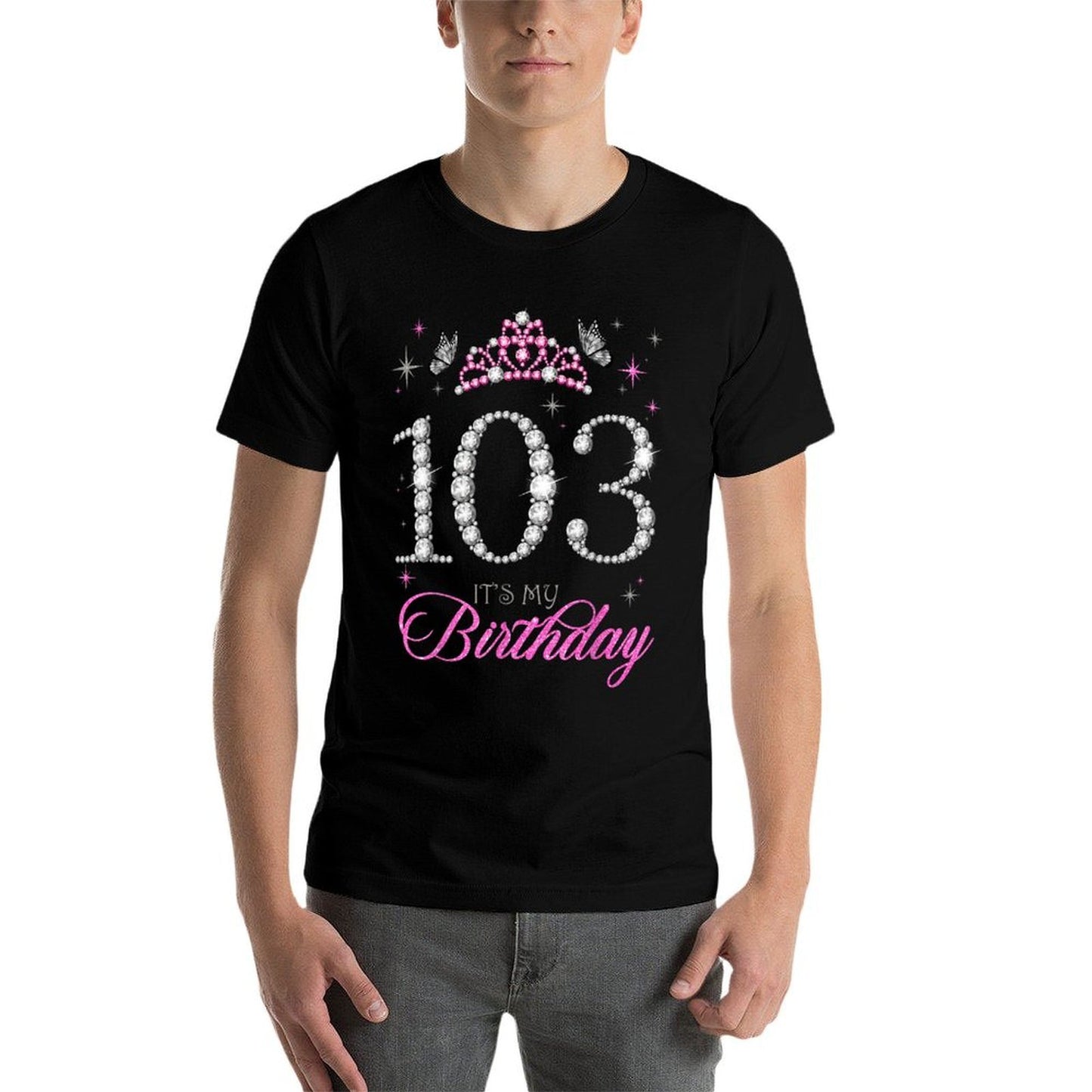 103 It's My Birthday 103 Years Old 103rd Birthday Party  Tagless Design T-Shirt