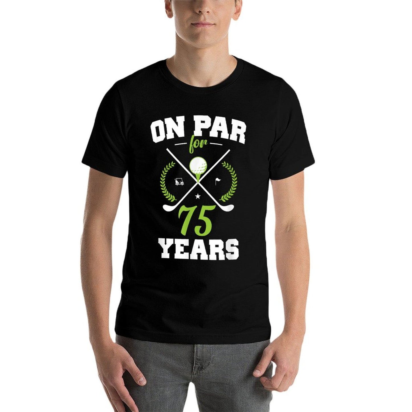 75 Years Old Happy 75th Birthday for Golfers  Eco-friendly Material T-Shirt