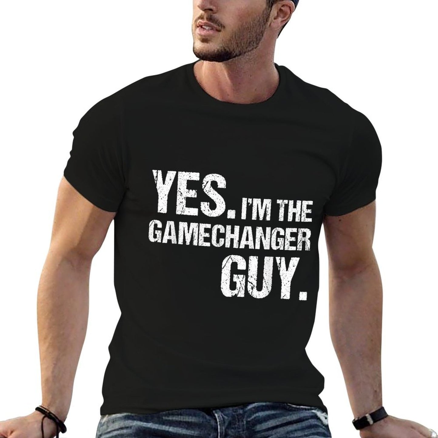 Yes Im The Gamechanger Guy, Funny Baseball For Men Boys  Lightweight T-Shirt