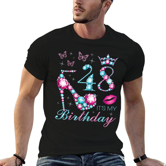 48 It's My Birthday 48 Years Old It's My 48th Birthday Party  Slim-fit Cut T-Shirt