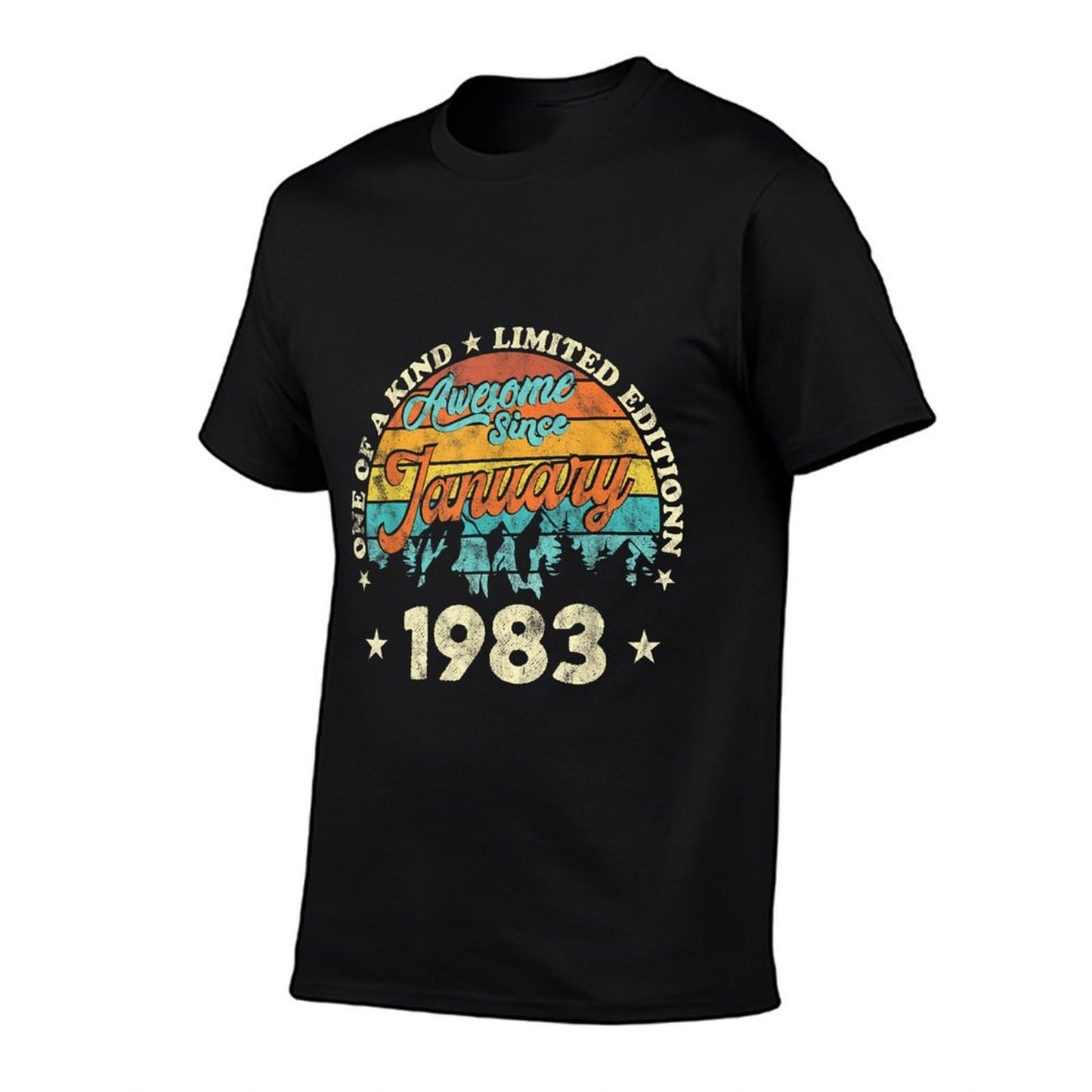 40 Years Old Awesome Since January 1983 40th Birthday 2023  Eco-friendly Material T-Shirt